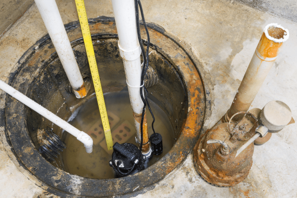 Plumbing sump pump installation
